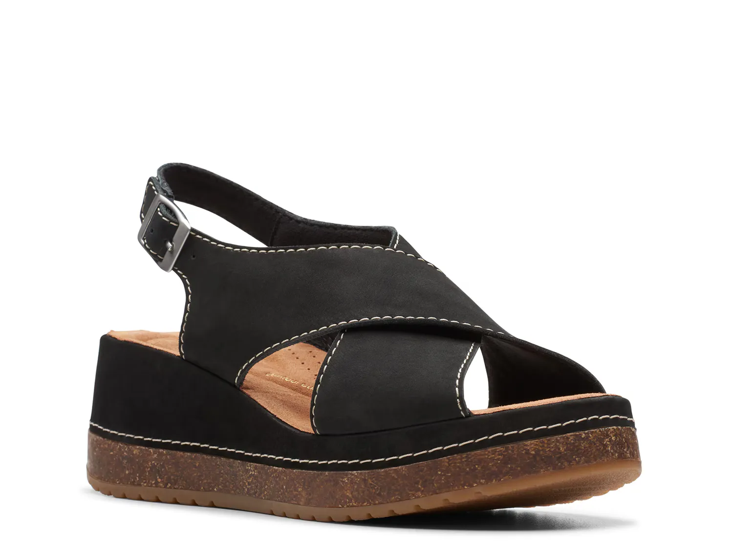 

Сандалии Kassandra Wedge Sandal Clarks, черный