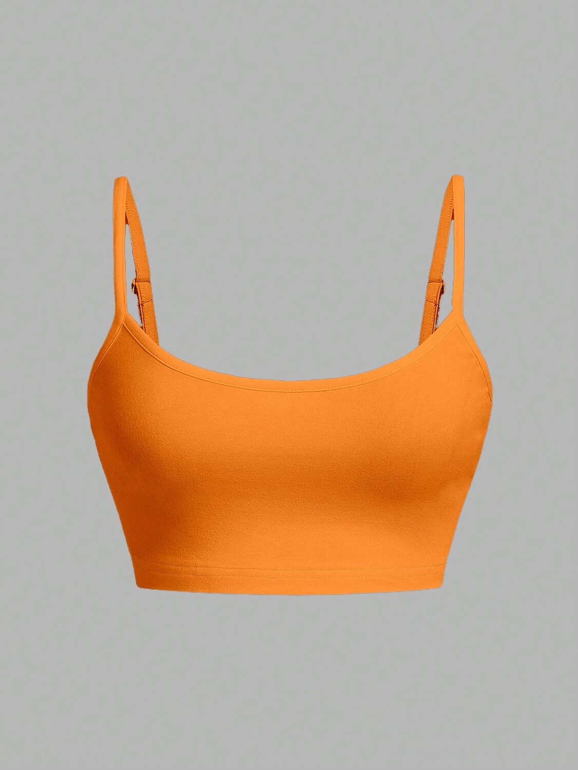 

SHEIN EZwear Женский сексуальный бюстгальтер-майка Летний повседневный и универсальный, оранжевый цвет