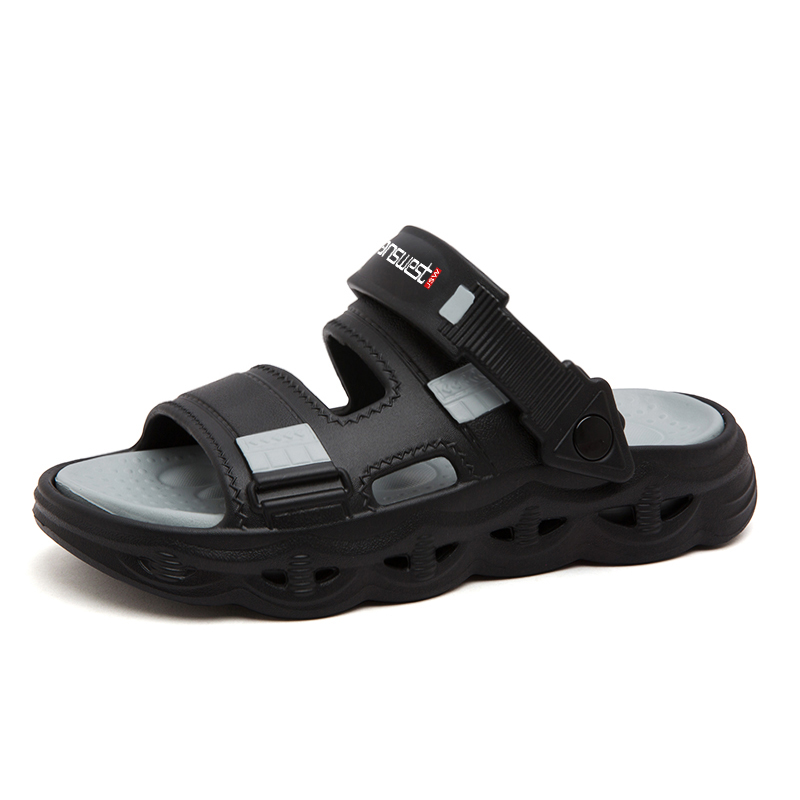 

Пляжные сандалии мужские серые JEANSWEST, Black Gray