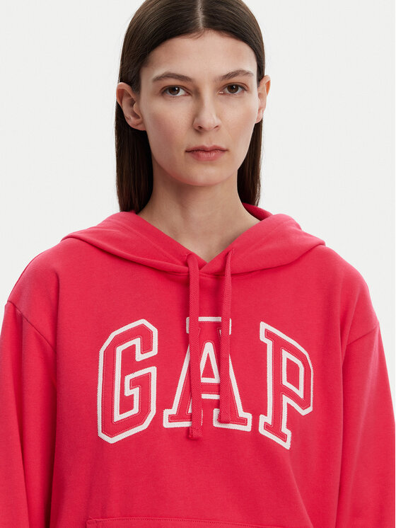 Свободный крой толстовки 870537-08 Gap, розовый — фото 4