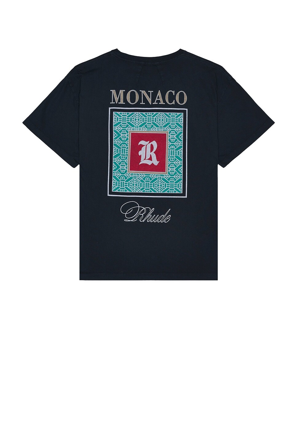

Футболка Монако Rhude, цвет Vintage Black