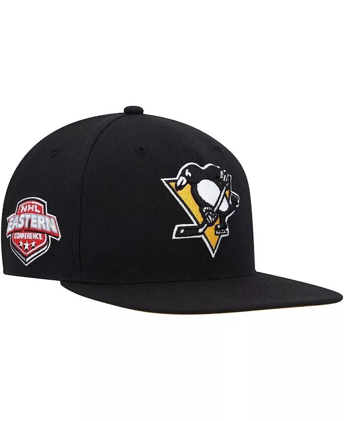 

Черная мужская кепка Pittsburgh Penguins Sure Shot Captain Snapback '47 Brand