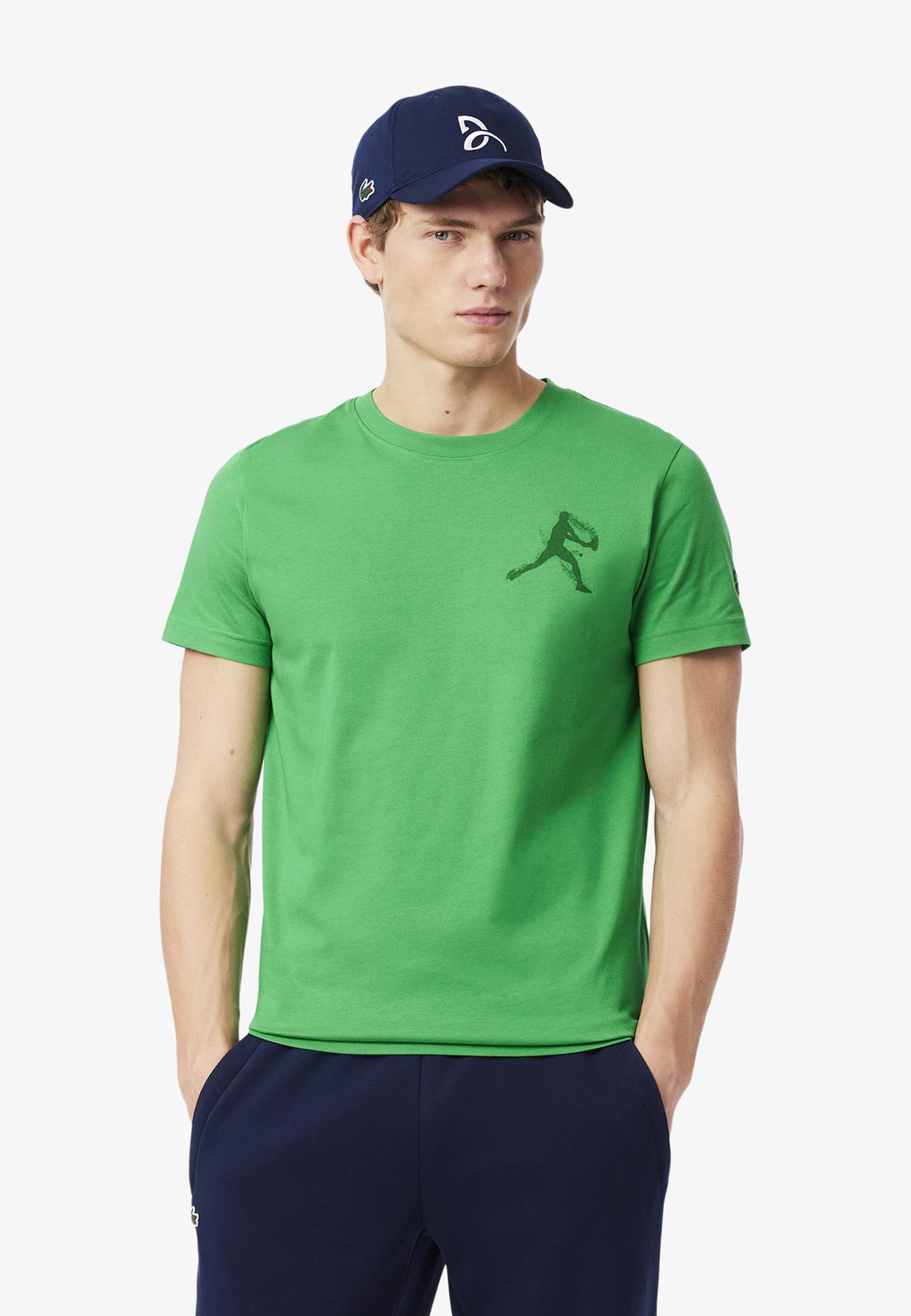 

Футболка с принтом SET Lacoste Sport, зеленый