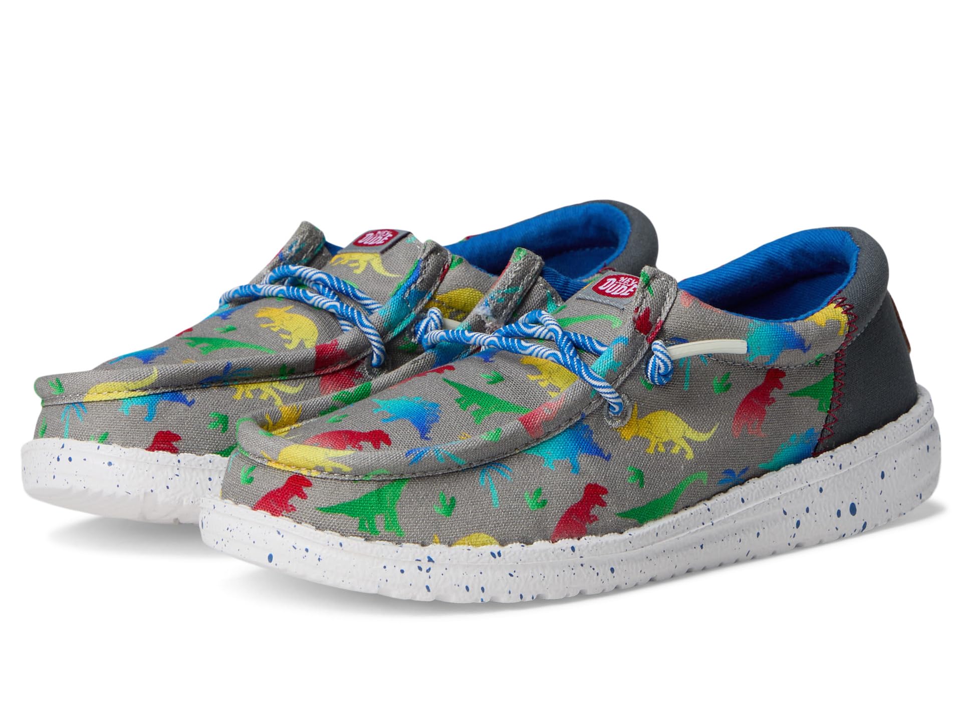 Туфли Hey Dude Kids Wally Funk Dinomite, цвет Grey/Multi