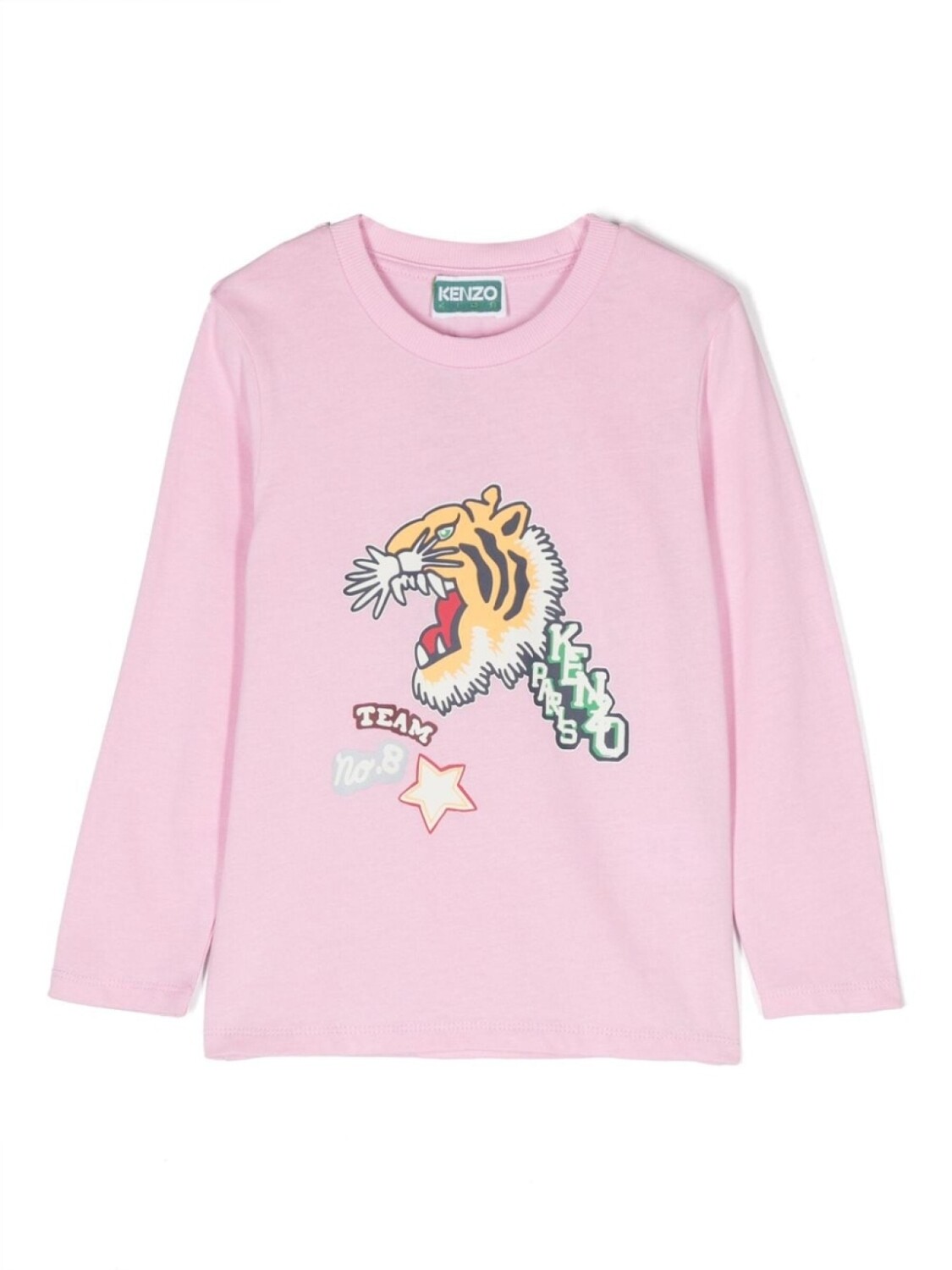 

Kenzo Kids футболка с принтом, розовый