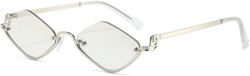 

Модные солнцезащитные очки с ромбовидным рисунком для мужчин и женщин, трендовые линзы, металлическая оправа, стильные очки для вечеринок и повседневной носки, защита от ультрафиолета UV400 generic, C8