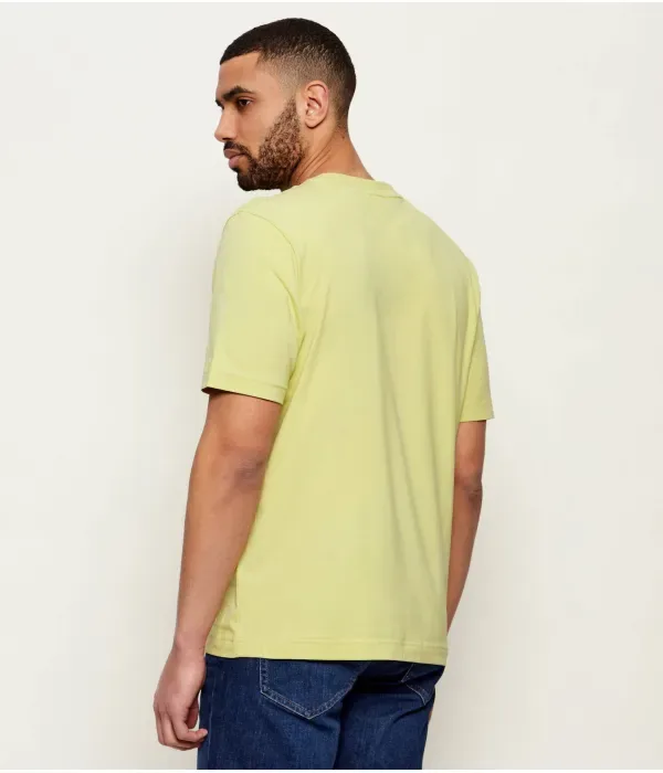 Футболка TChup relaxed fit Boss Orange, лаймовый — фото 3