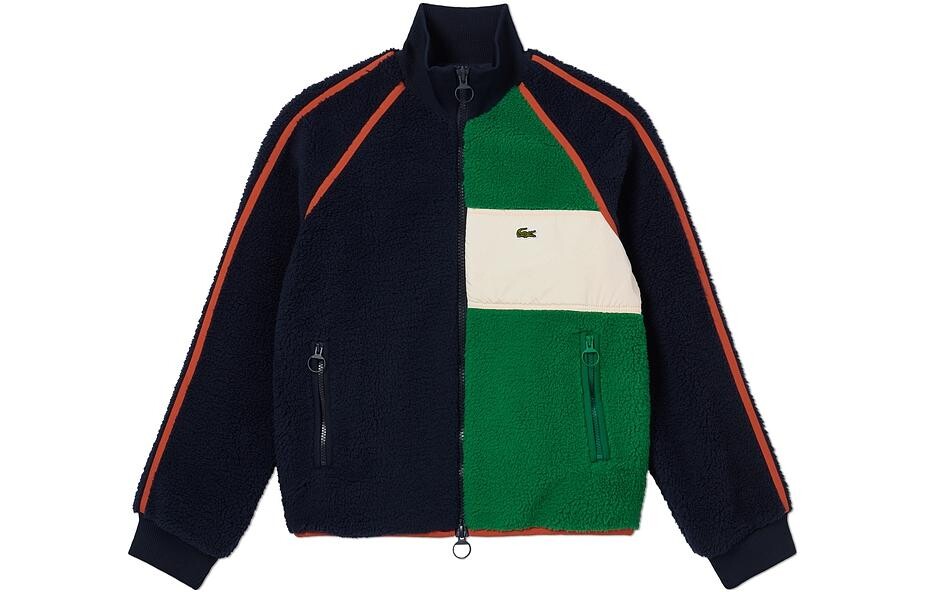 

LACOSTE Женская куртка, цвет Navy blue/white and green color blocking
