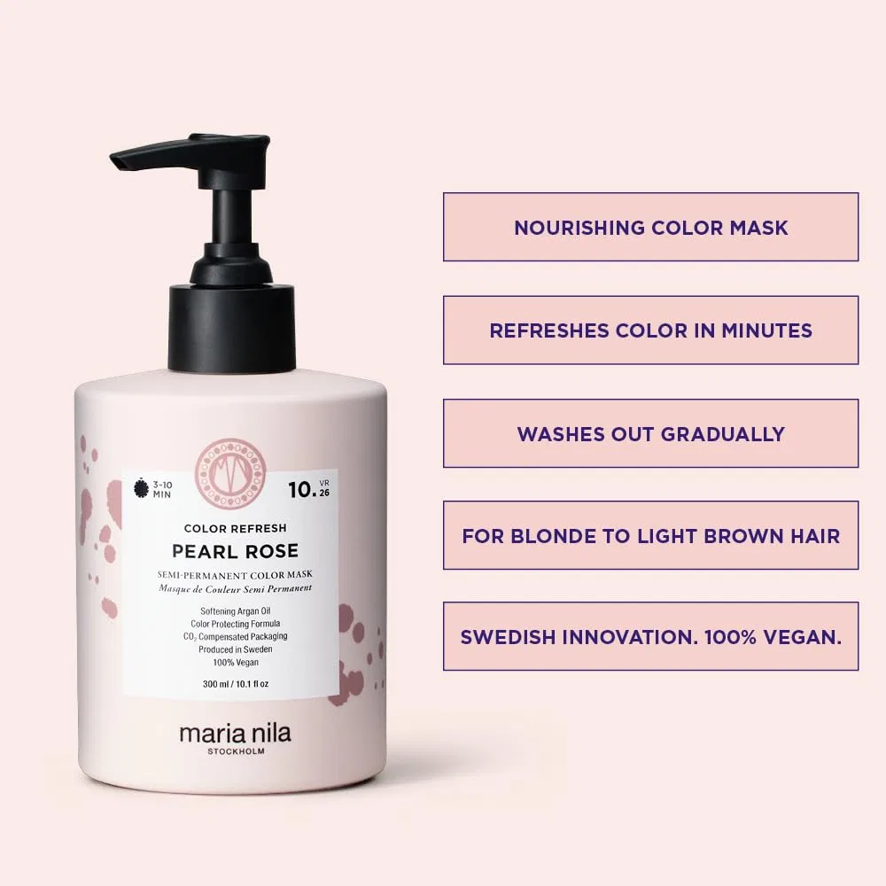 Оттеночная маска для волос Maria Nila Colour Refresh Pearl Rose 10.26, 300 мл Maria Nila — фото 3