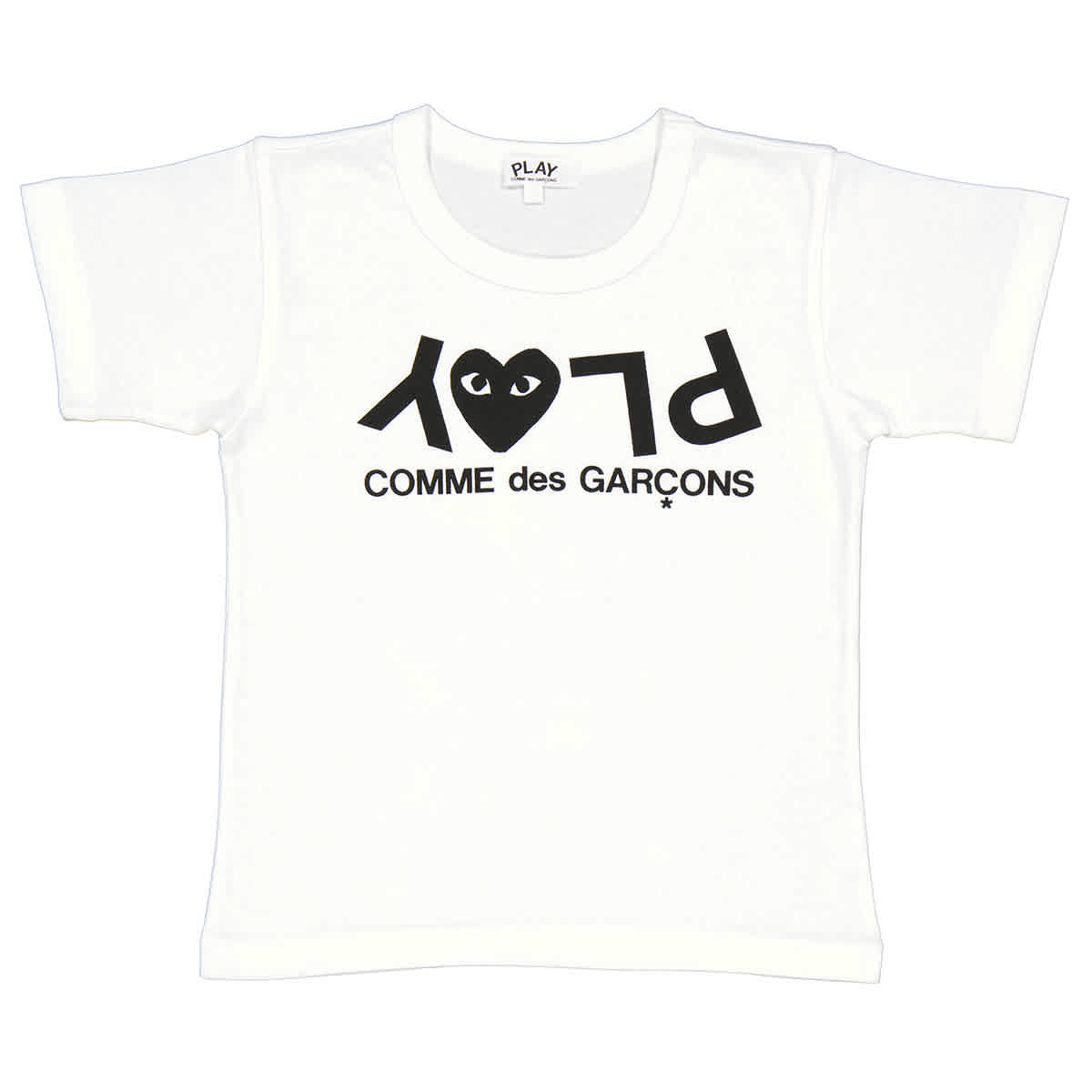 

Comme Des Garcons Kids Футболка с принтом логотипа, белый