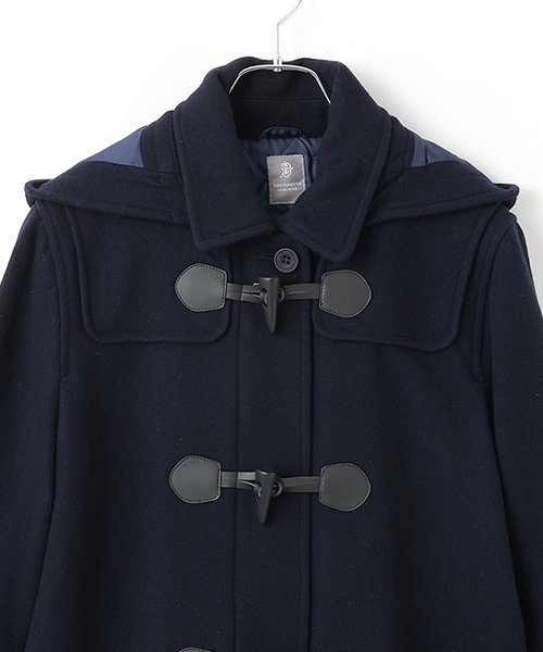 Пальто-дафлкот Pom ponette junior, Navy blue — фото 3
