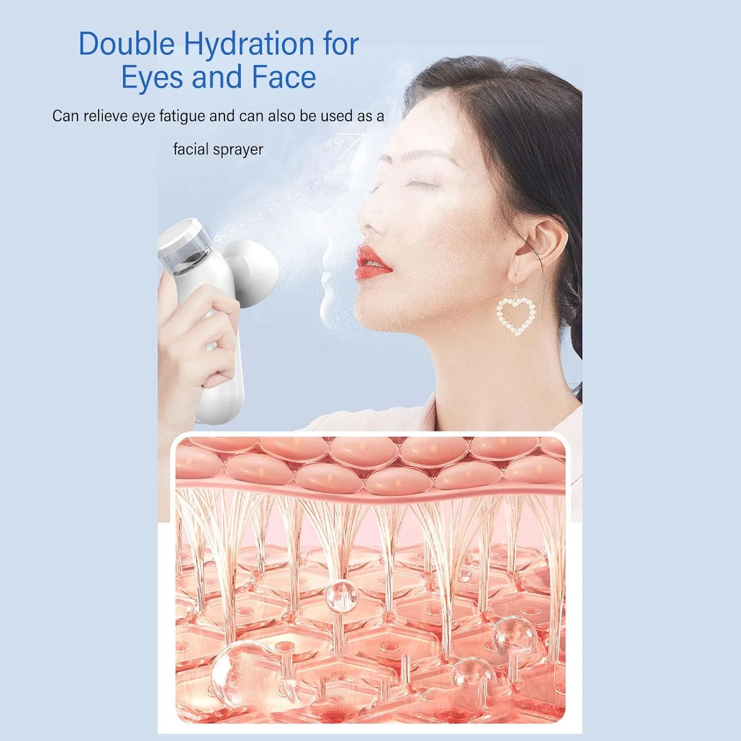 Нано-распылитель для глаз и лица Nano Mist Sprayer Zjchao — фото 4