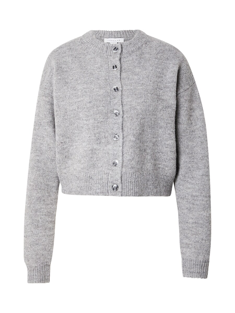 

Вязаный кардиган TOPSHOP Knit Cardigan, пятнистый серый