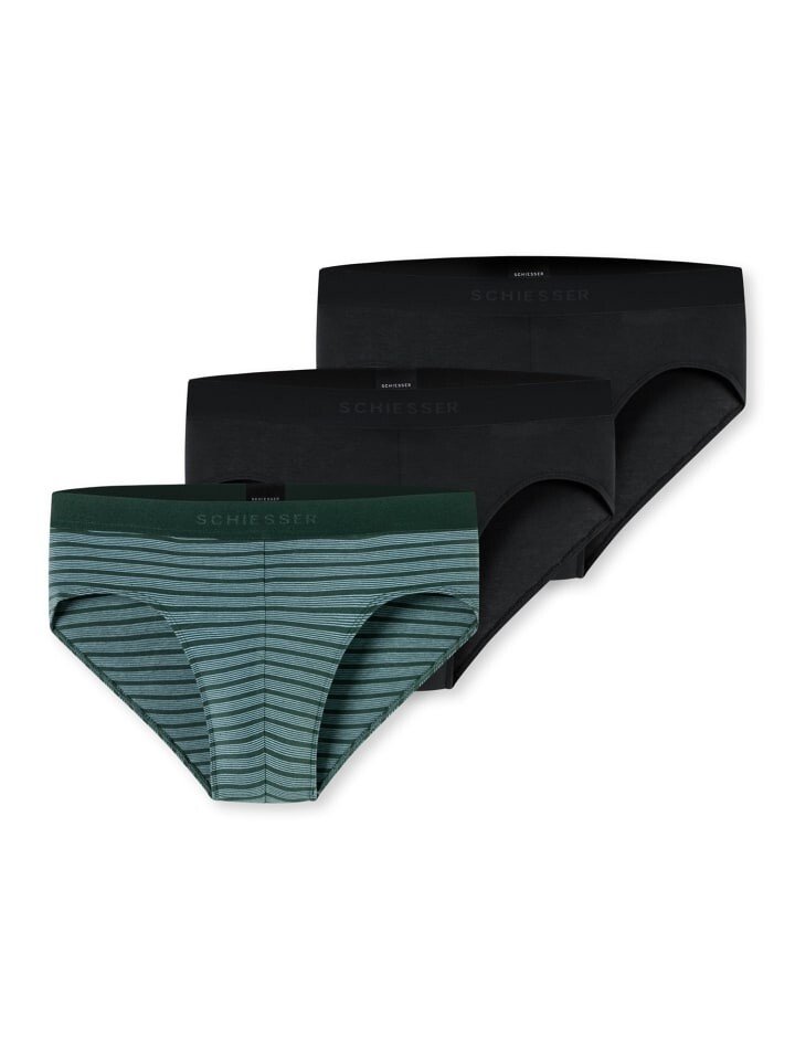 

Трусы Schiesser Slip 95/5 Organic Cotton, цвет schwarz, dunkelgruen