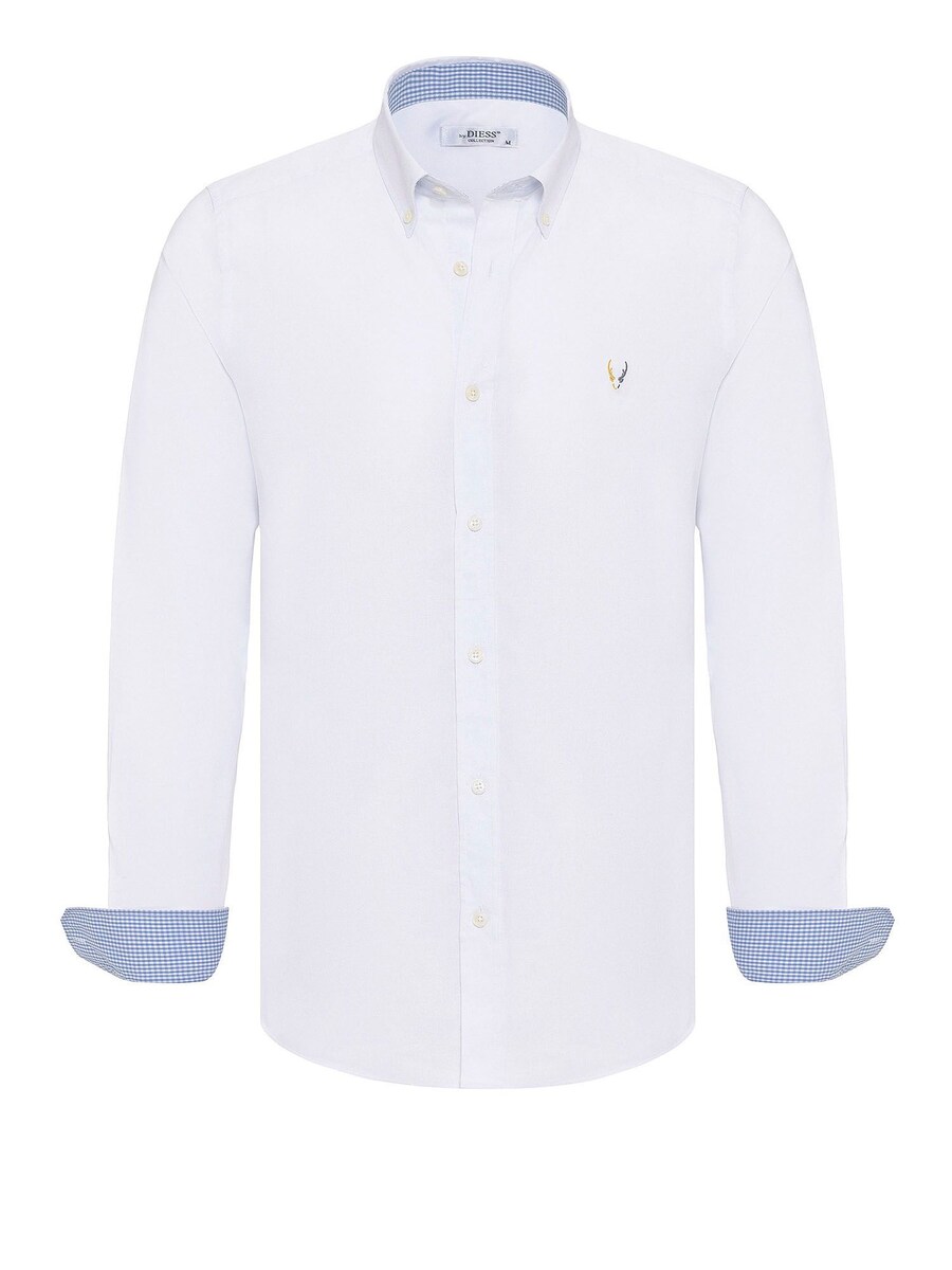 

Рубашка на пуговицах классического кроя By Diess Collection Dies, белый