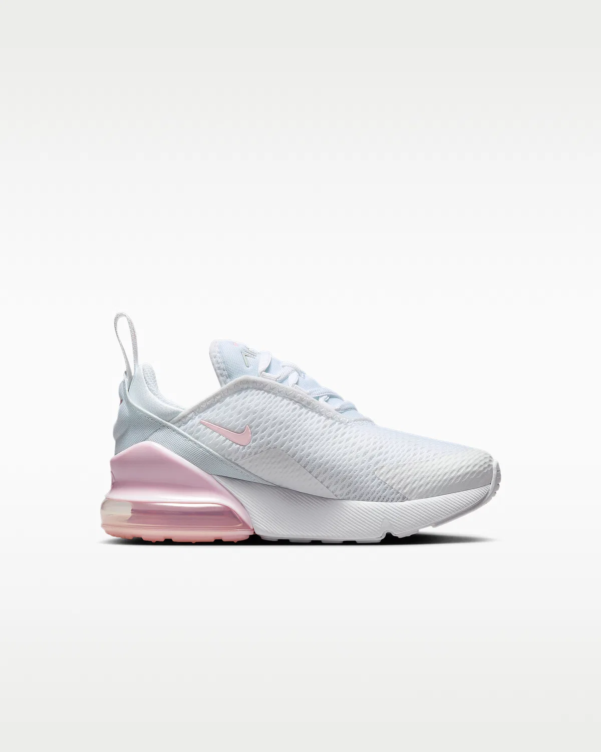 Кроссовки Nike Air Max 270 для малышей, White/Light Smoke Grey/Pink Foam — фото 3