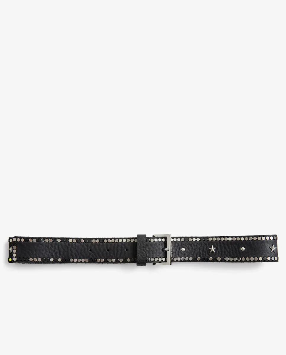 

Ремень Starlight из черной кожи Zadig & Voltaire, чёрный