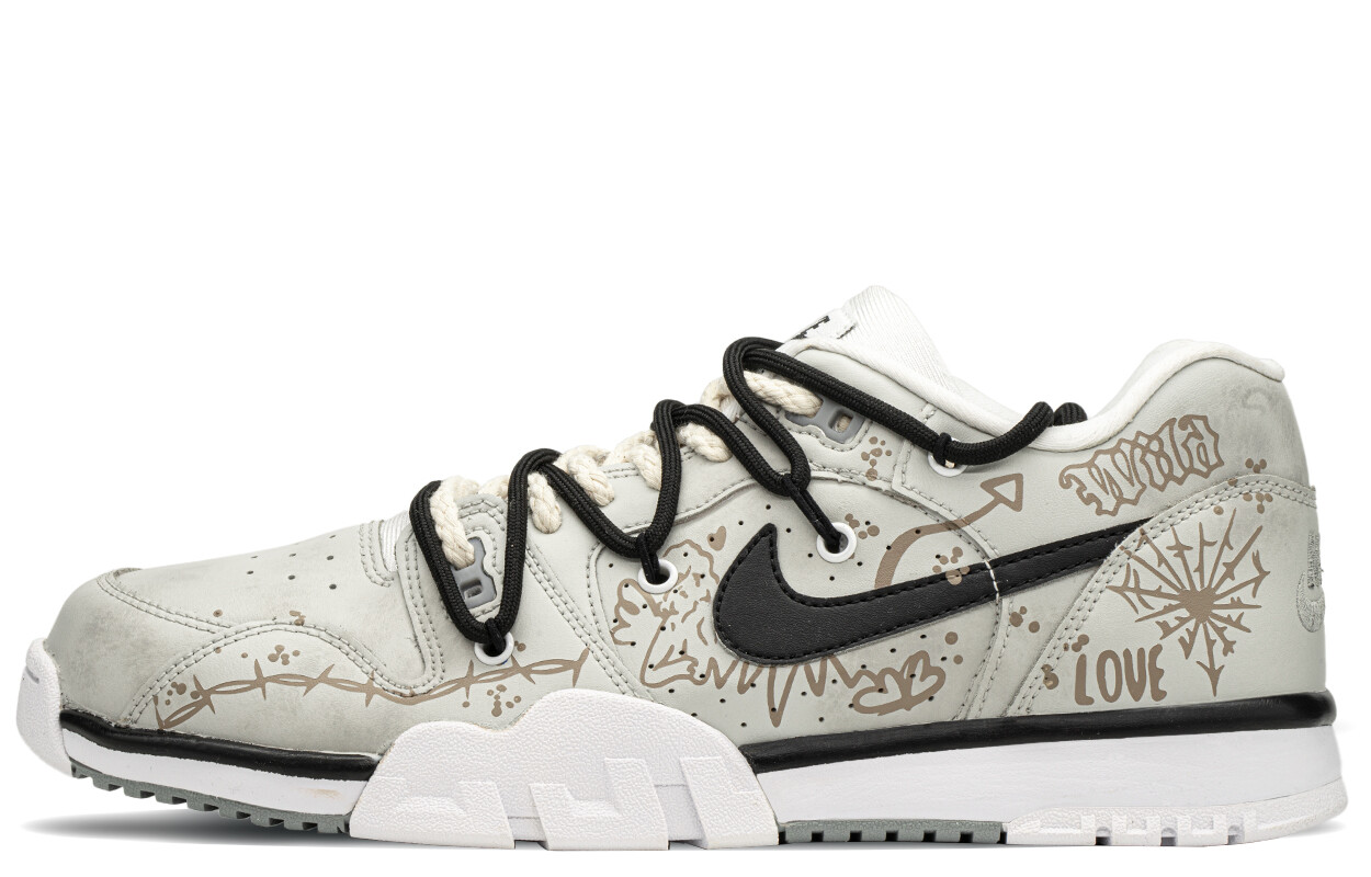 

Кроссовки Nike Air Trainer 1 Training Shoes Men Low-top Black/beige, хаки/черный