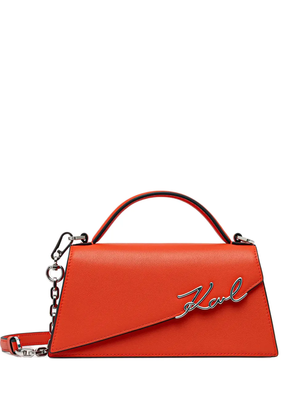 

Сумка через плечо с клапаном и логотипом Karl Lagerfeld, оранжевый