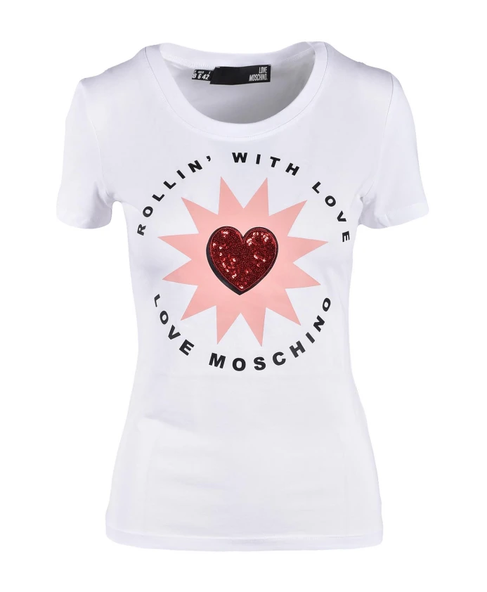 

Футболка из коллекции Love Moschino, белый