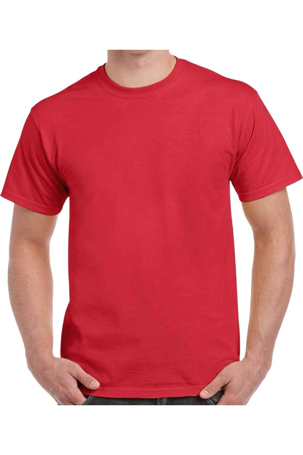 

Футболка мужская Gildan Heavy Cotton с короткими рукавами, красный
