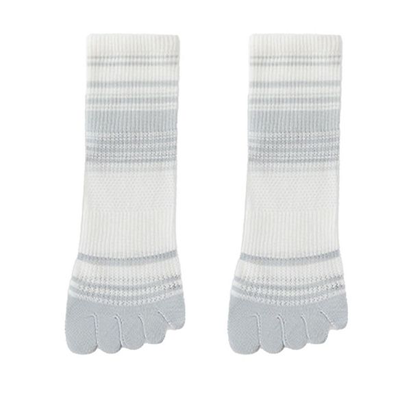 

2 пары женских дышащих носков с разделением пальцев, поддержкой свода стопы и антизапахом lycra stretch Anna-Kaci, White