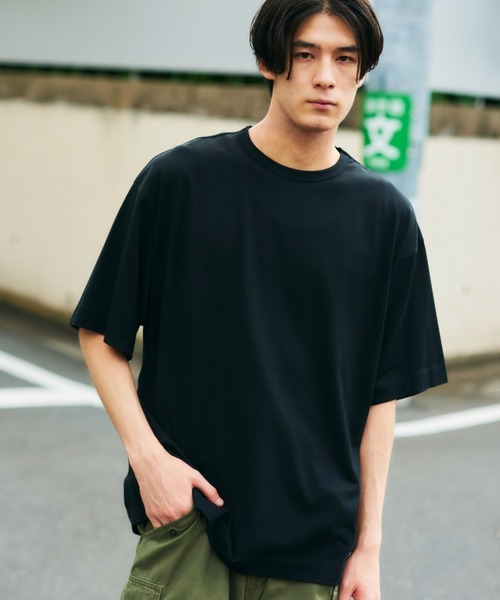 

Футболка оверсайз из мерсеризованного хлопка NewAnce, черный