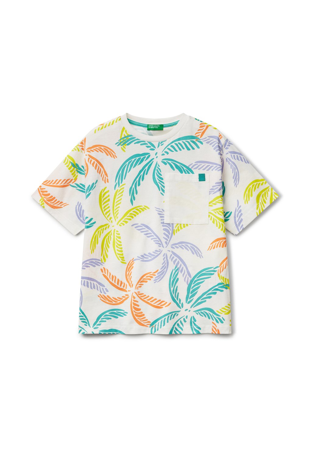 

Футболка с принтом TROPICAL United Colors of Benetton, мультиколор