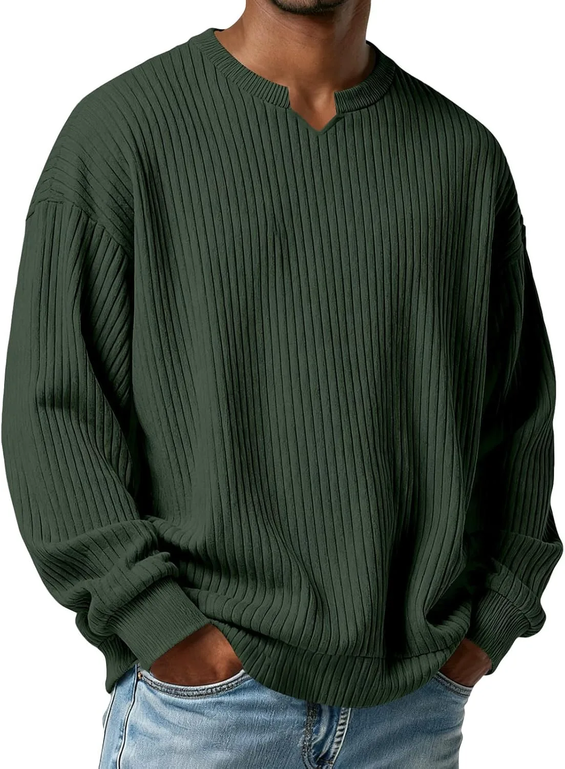 

DuDubaby мужская термофутболка с длинным рукавом, корд