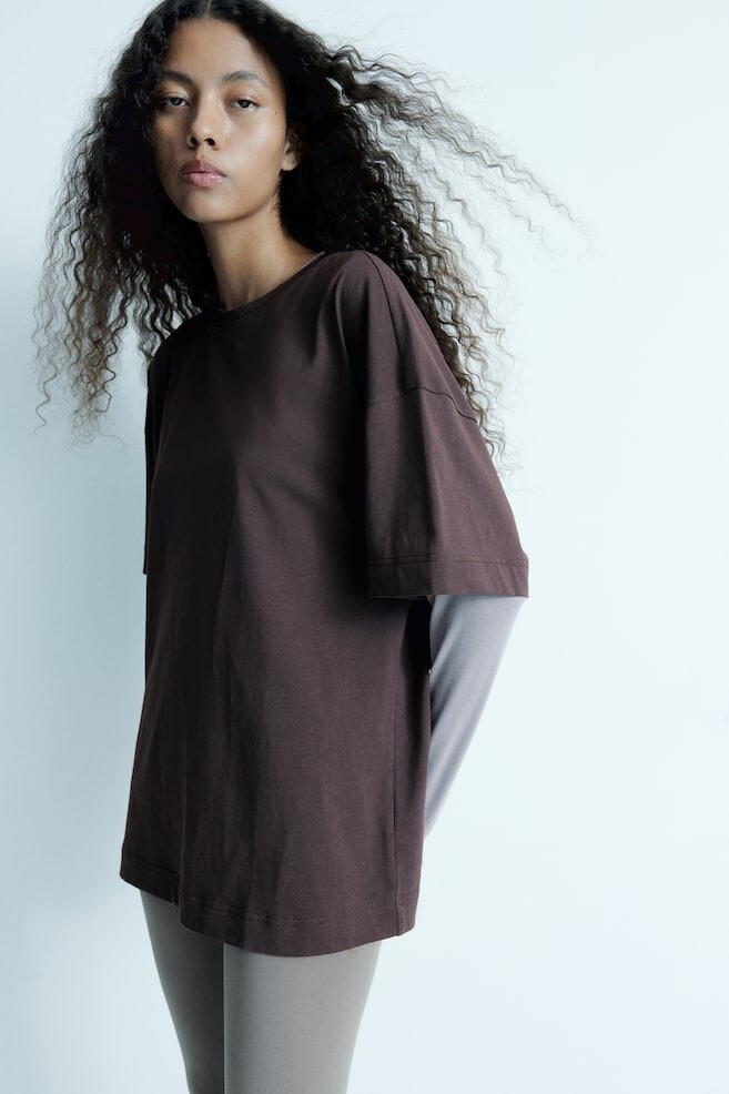 

Футболка оверсайз H&M, серый