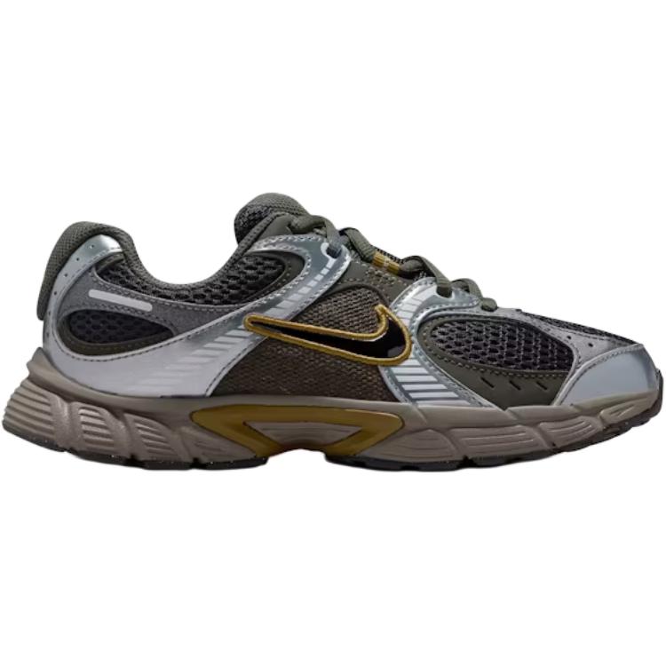 Nike V5 RNR низкие детские повседневные кроссовки silver brown unisex — фото 3