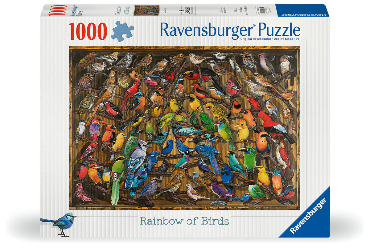 

2D пазл Птичий мир, 1000 деталей Ravensburger