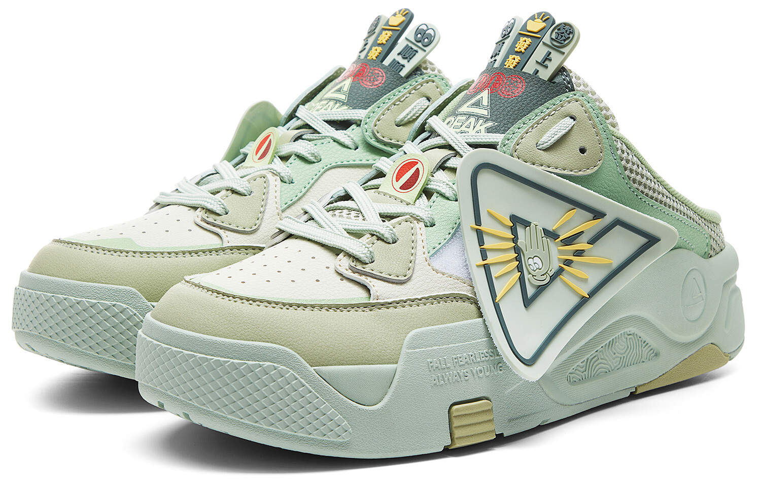 

Кроссовки PEAK Skateboarding Shoes Men Low-top Sprouts Green, зеленый