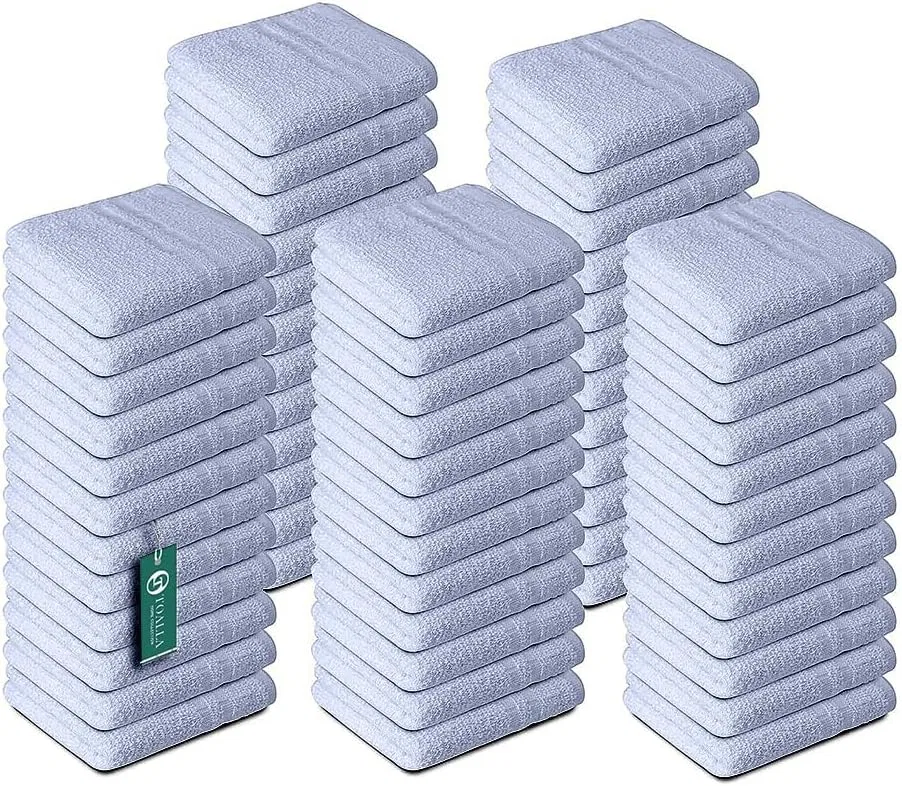 Мочалка 100% хлопок 60 шт 700GSM 12x12 дюймов синяя Toalla