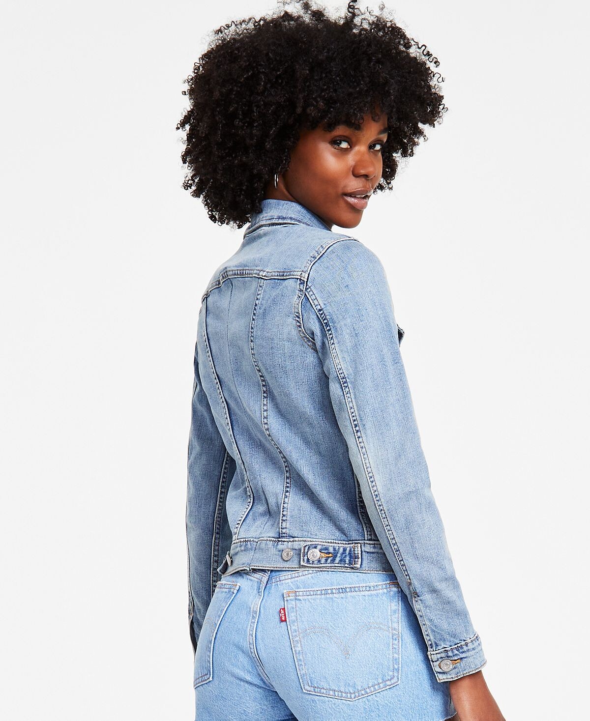 Куртка Levi's Original Cotton Denim Trucker, светло-синий/джини — фото 3