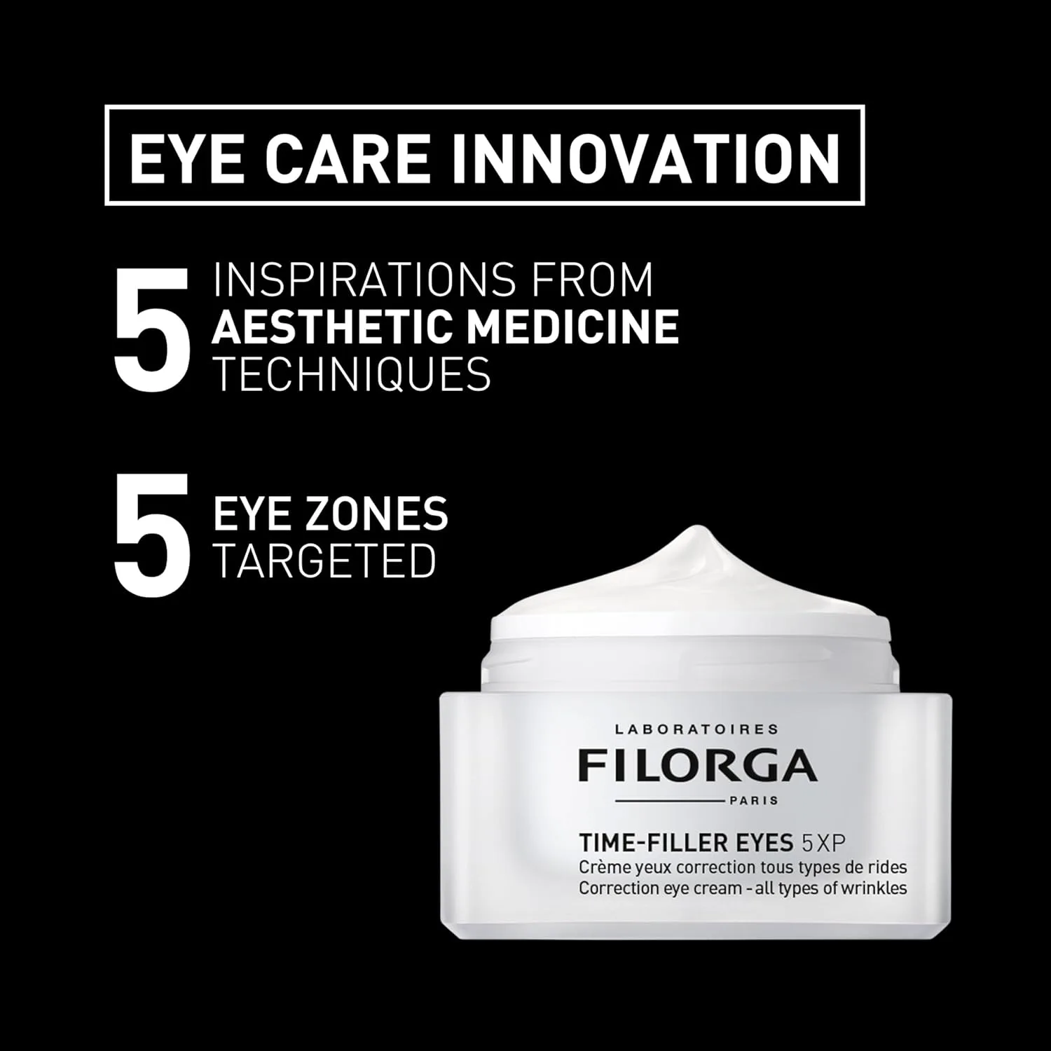 Увлажняющий крем Filorga Time-Filler 5-XP для коррекции морщин, усиленная антивозрастная формула для уменьшения и восстановления морщин и тонких линий на лице, вокруг глаз и шее. — фото 3