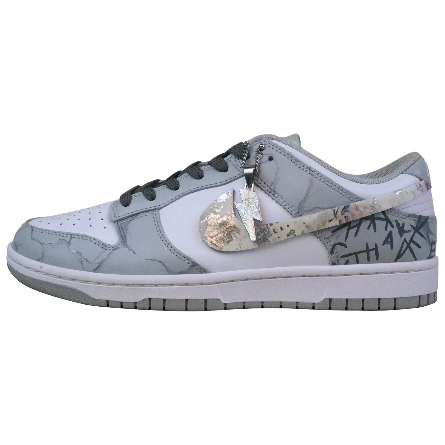 

Кроссовки для скейтбординга Dunk мужские низкие серый Nike