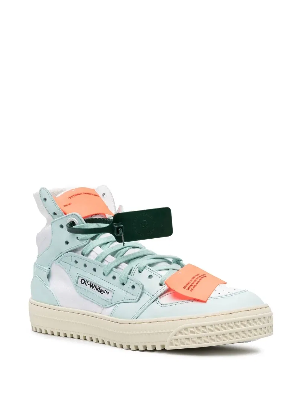 Кроссовки на шнуровке с застежкой-молнией Off-White, белый — фото 2