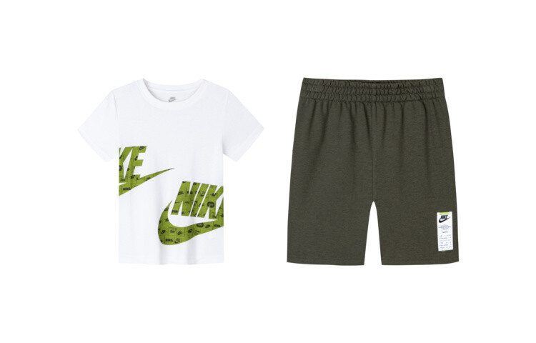 

Детская повседневная спортивная одежда Nike, зеленый