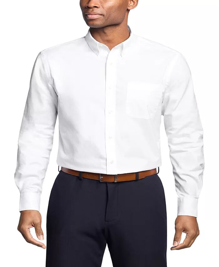 

Мужская рубашка TH Flex Regular Fit Washed Stretch Outtuck Length Shirt Tommy Hilfiger, белый