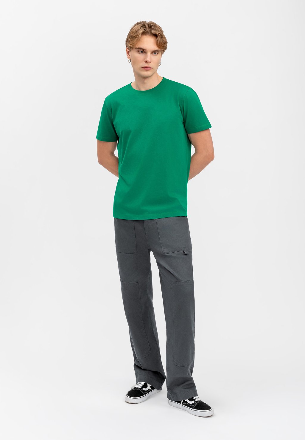 

Базовая футболка CREW NECK REGULAR FIT KAFT, темно-зеленый