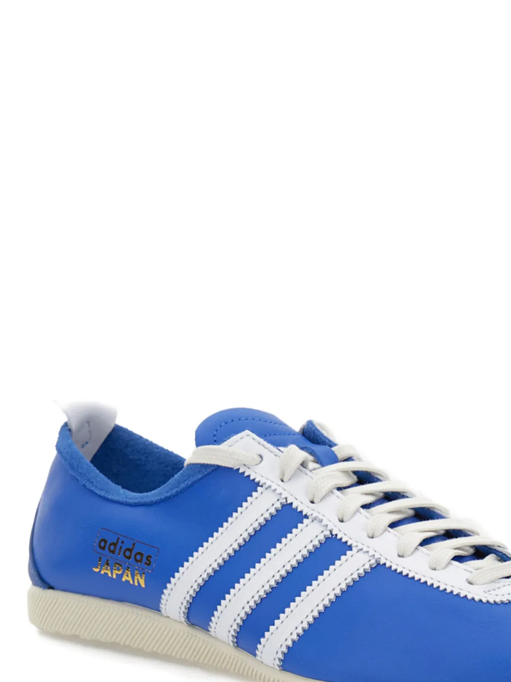 Японские кожаные кроссовки с тремя полосками Adidas, синий — фото 3