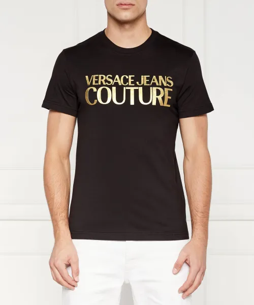 

Футболка Slim fit Versace Jeans Couture, черный