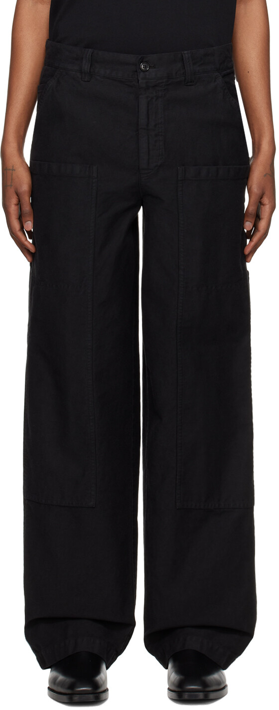 

Черные брюки-карго с петлями Hammer Dries Van Noten