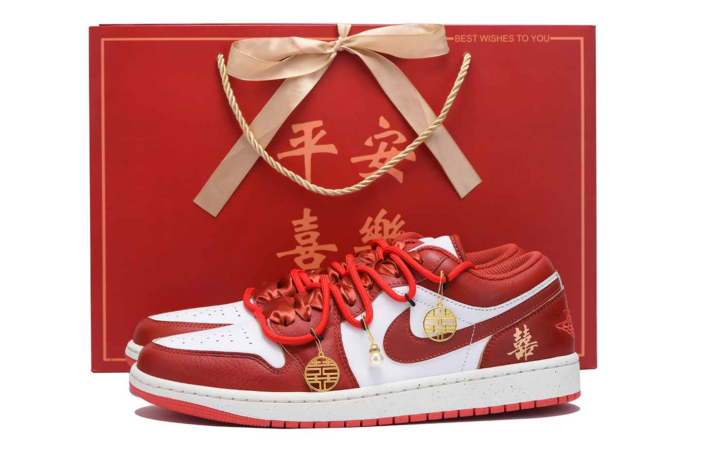 

Jordan Баскетбольные кроссовки Air 1 Vintage, низкие, мужские, красные, белые