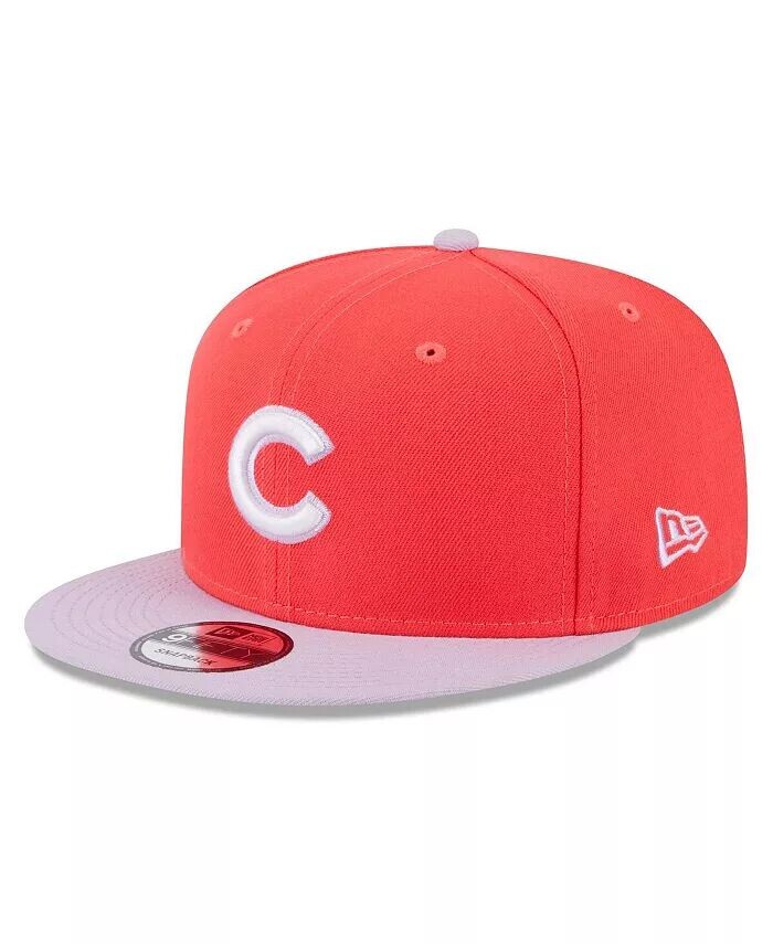 

Мужская красно-фиолетовая кепка Chicago Cubs Spring Basic двухцветная кепка Snapback 9FIFTY New Era, красный