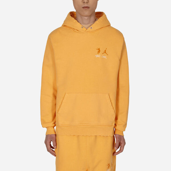 Толстовка Air Jordan x union Crossover Casual Pullover Solid Color Logo hooded Long Sleeves Asia Edition Unisex Yellow, желтый — фото 3