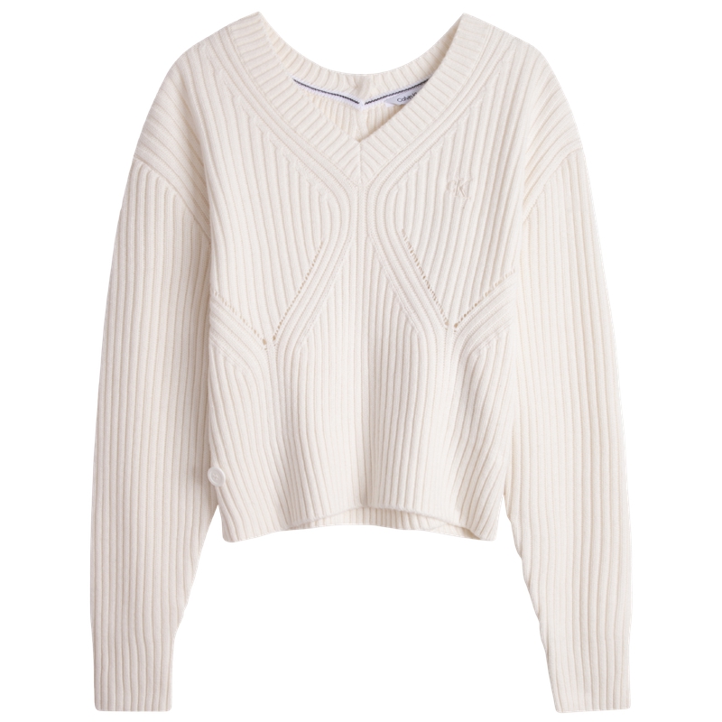 

CK/ Трикотаж Женская Молочный Белый Calvin Klein, YBI-Milk White