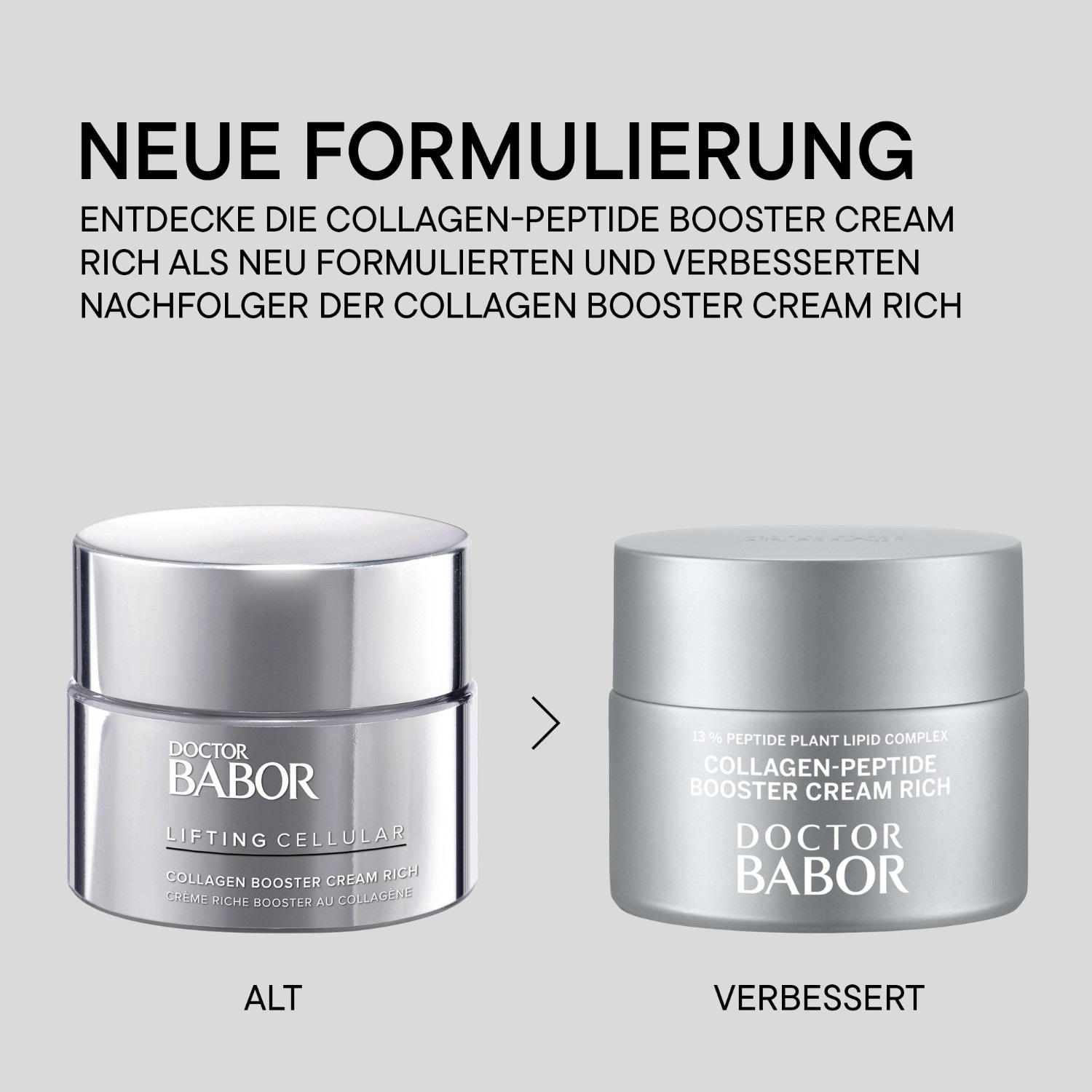 Крем для лица doctor babor collagen-peptide booster cream rich Babor, объем 50 мл — фото 3