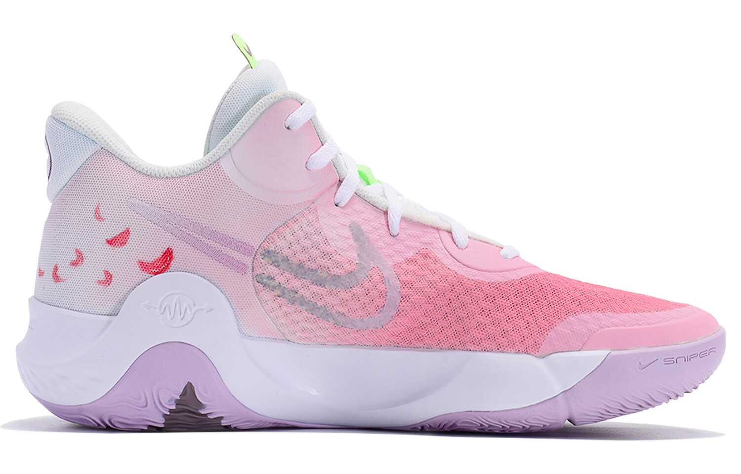 

Кроссовки Nike KD Trey 5 IX Vintage Basketball Shoes Unisex Mid-top White/pink, розовый